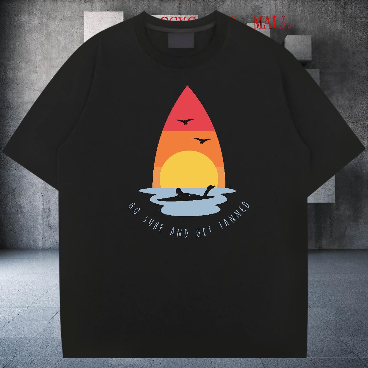 Cool Design Men Clothes T-Shirt Street wear Hip Hop 230g Pure Cotton Cartoon Printing L-4XL Crew Neck beach Man T Shirts Designer Fashion Polos