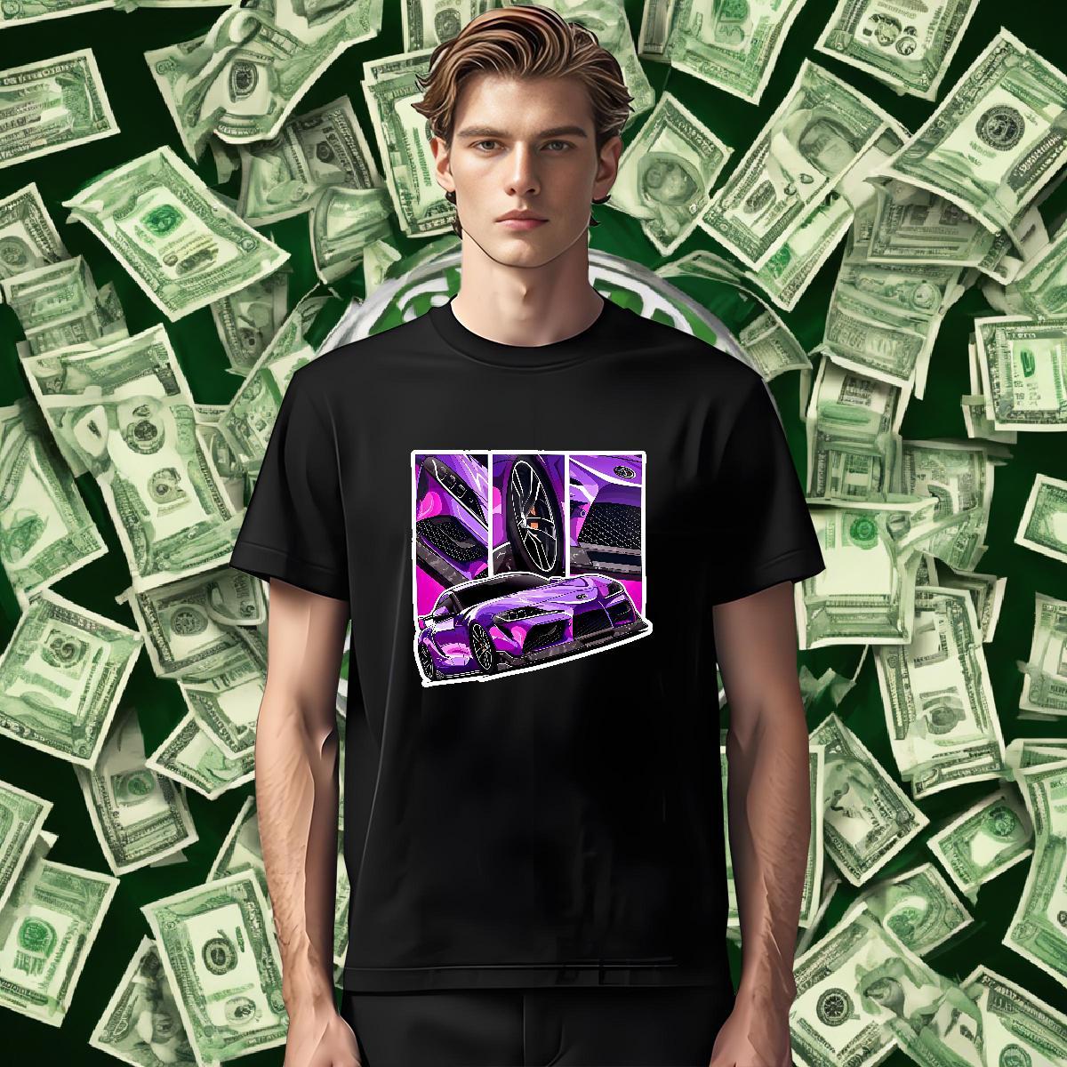 Wholesale Men Clothes T-Shirt Daily Wear 230g 100% Cotton White Plus Size Breathable Crew Neck car T-Shirts Fashion Design Tshirts