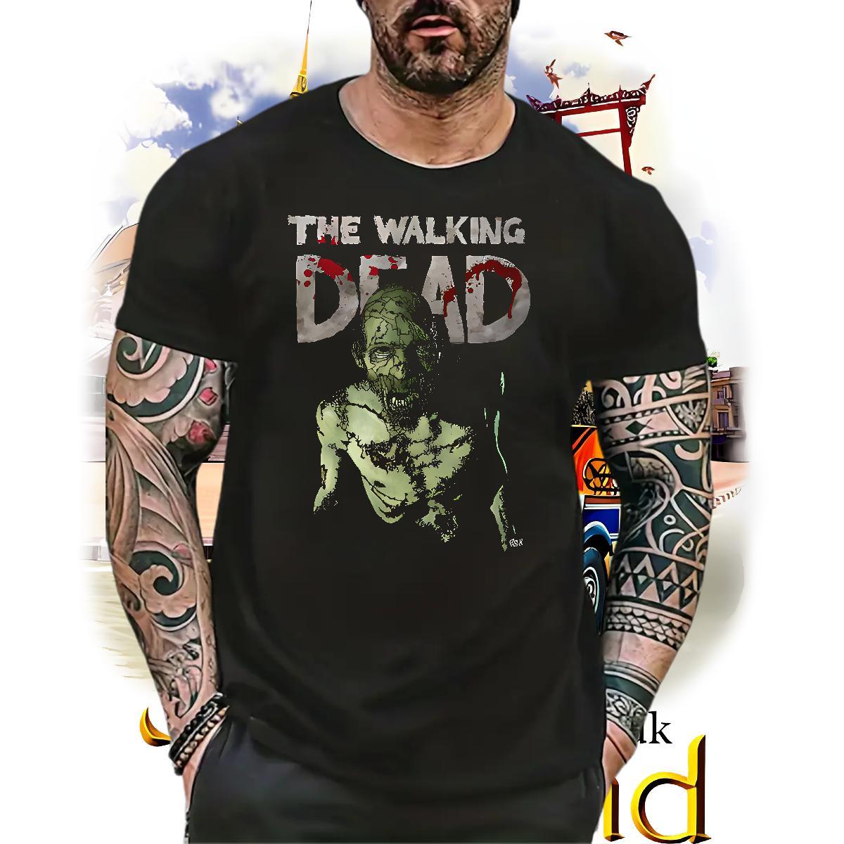 Designer Fashion Men Tees 230g Cotton Street Wear skull O-Neck Short Sleeve Men T Shirts High Quality Customized Print Clothings