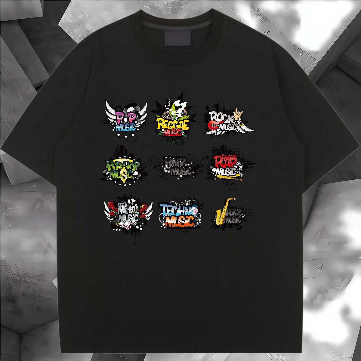 5A Couples T Shirts 230g 100% Cotton painting Sports Casual Woman T Shirts Breathable Soft Custom Print Oversized Tee Shirt