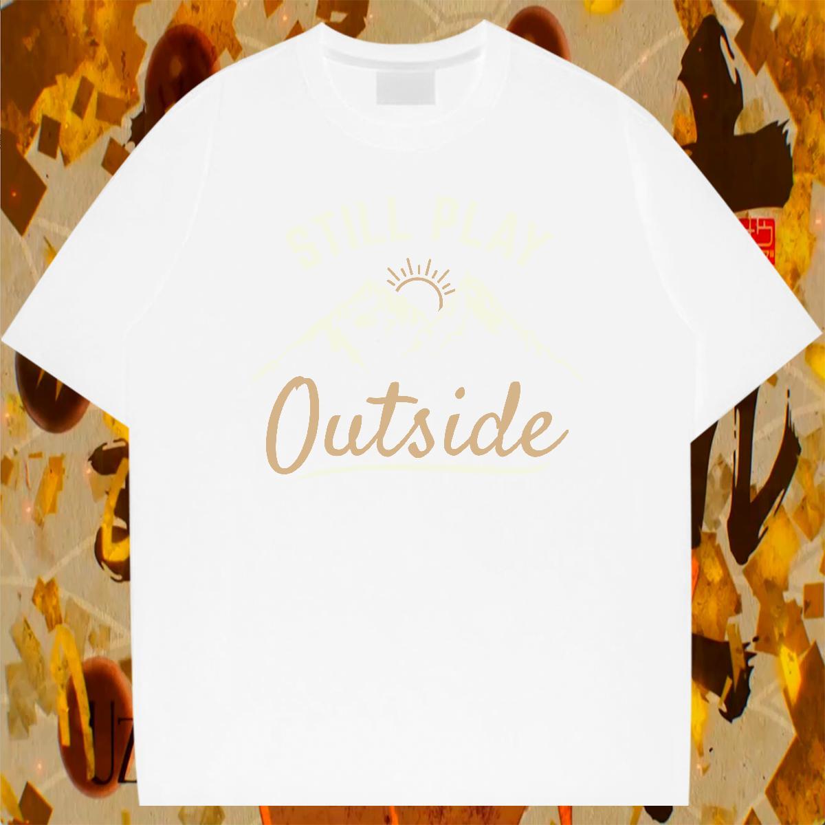 Loose Fit Men Tshirts Beach 100% Cotton 230g Black Oversized O Neck Short Sleeves monogram Men T Shirts DIY Customized Clothes