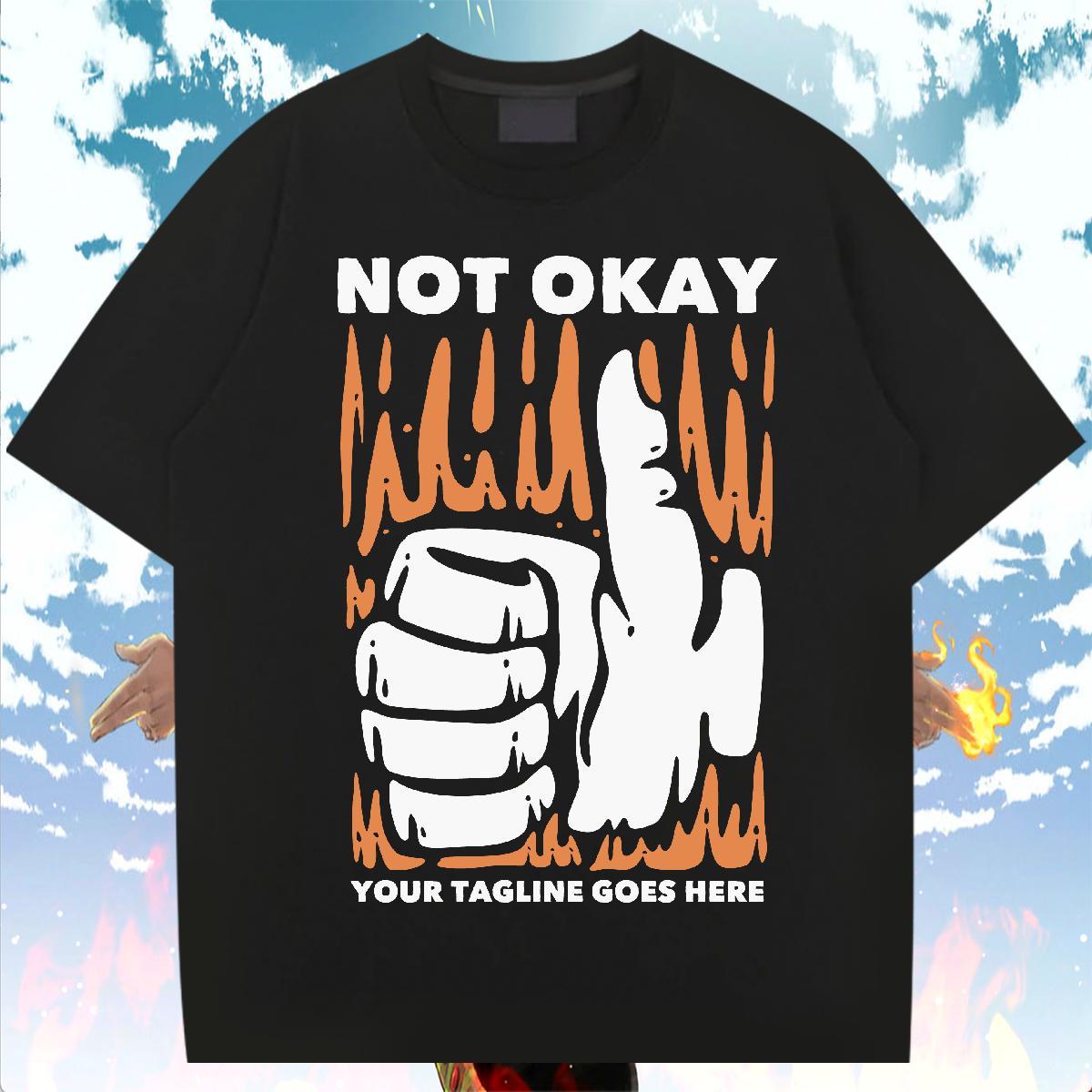 Fashion Casual Daily Wear Men Tops Tees hand Breathable Short Sleeve 230g 100% Cotton Mens T Shirts Unisex Cartoon Print Top Tees