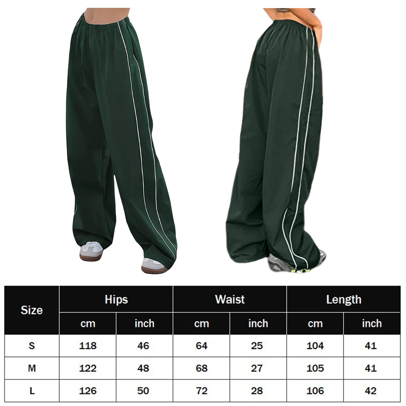 Y2k Women Drawstring Jogger Pants Streetwear Korean Harajuku Parachute Pants Men Sports Sweatpants Wide Leg Trousers Pants 240821
