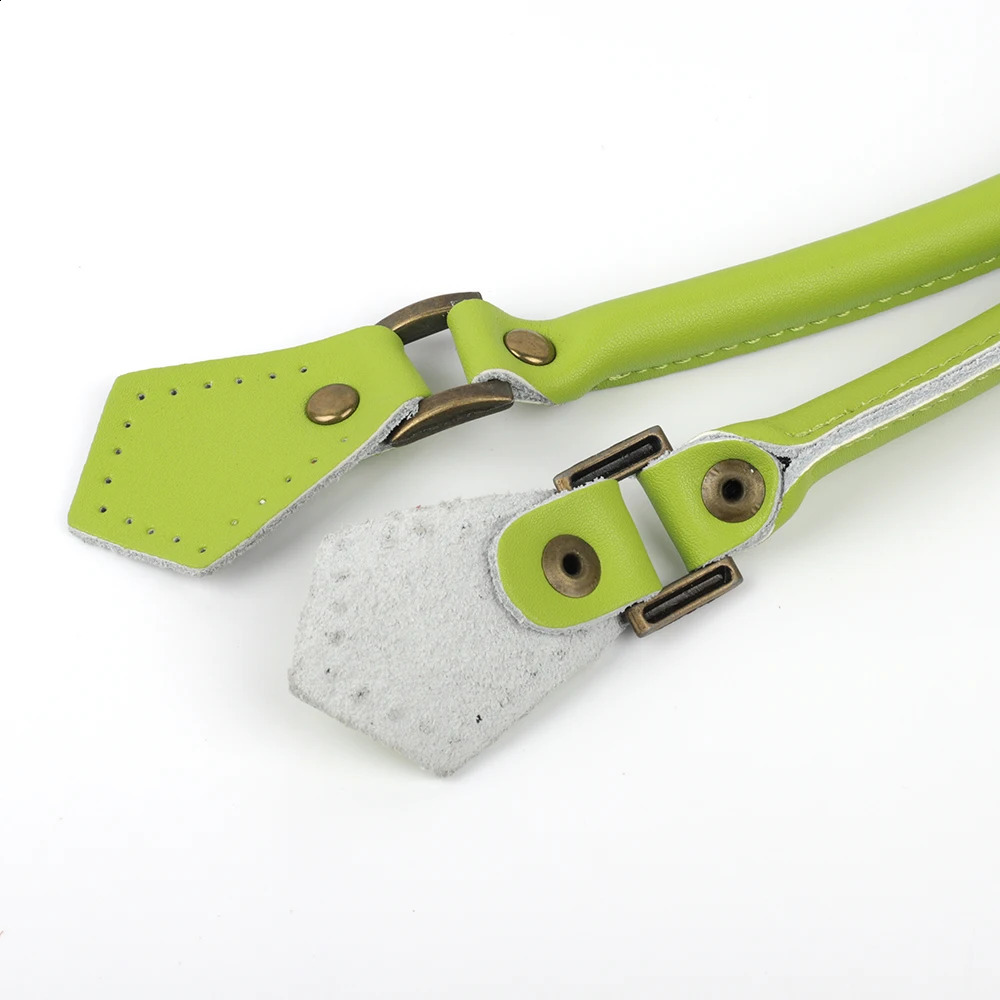 60cm Grass Green Genuine Leather Bag Handle Women Handbag Tote Handles Bag Shoulder Straps Replacement Accessories Bag Parts 240821