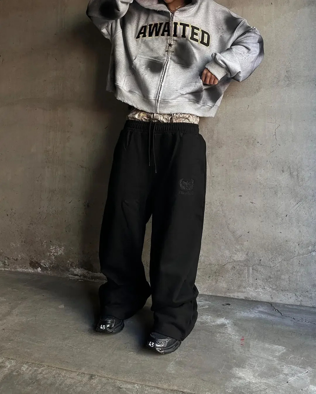 Women Casual Wear Pants Wave n Harajuku Style Y2k Suitable for All Seasons Slim Straight Fit Advanced Splicing n 240821