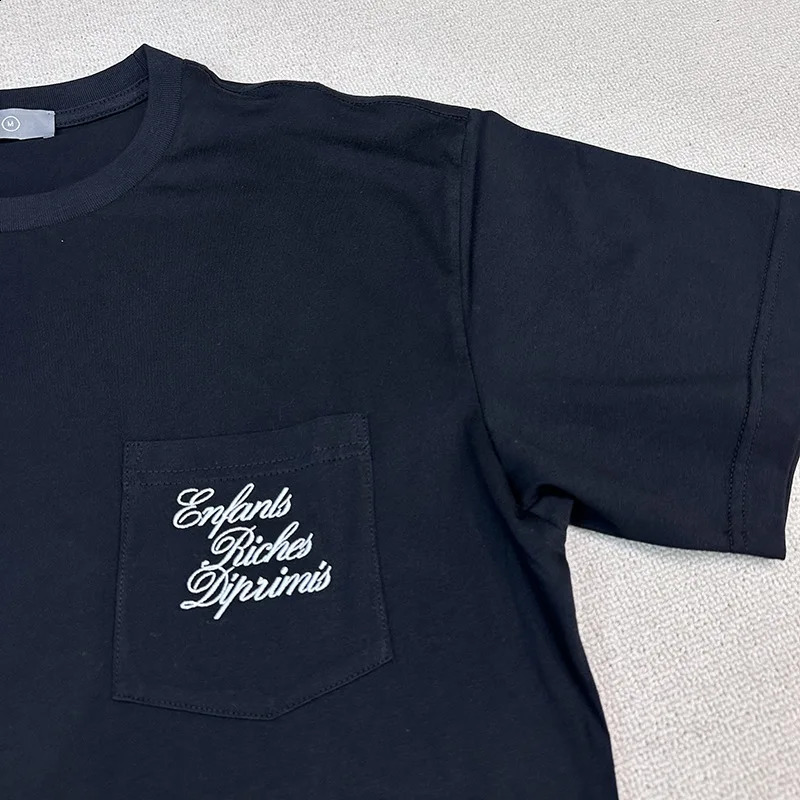 Embroidered shirt with chest pocket 240822