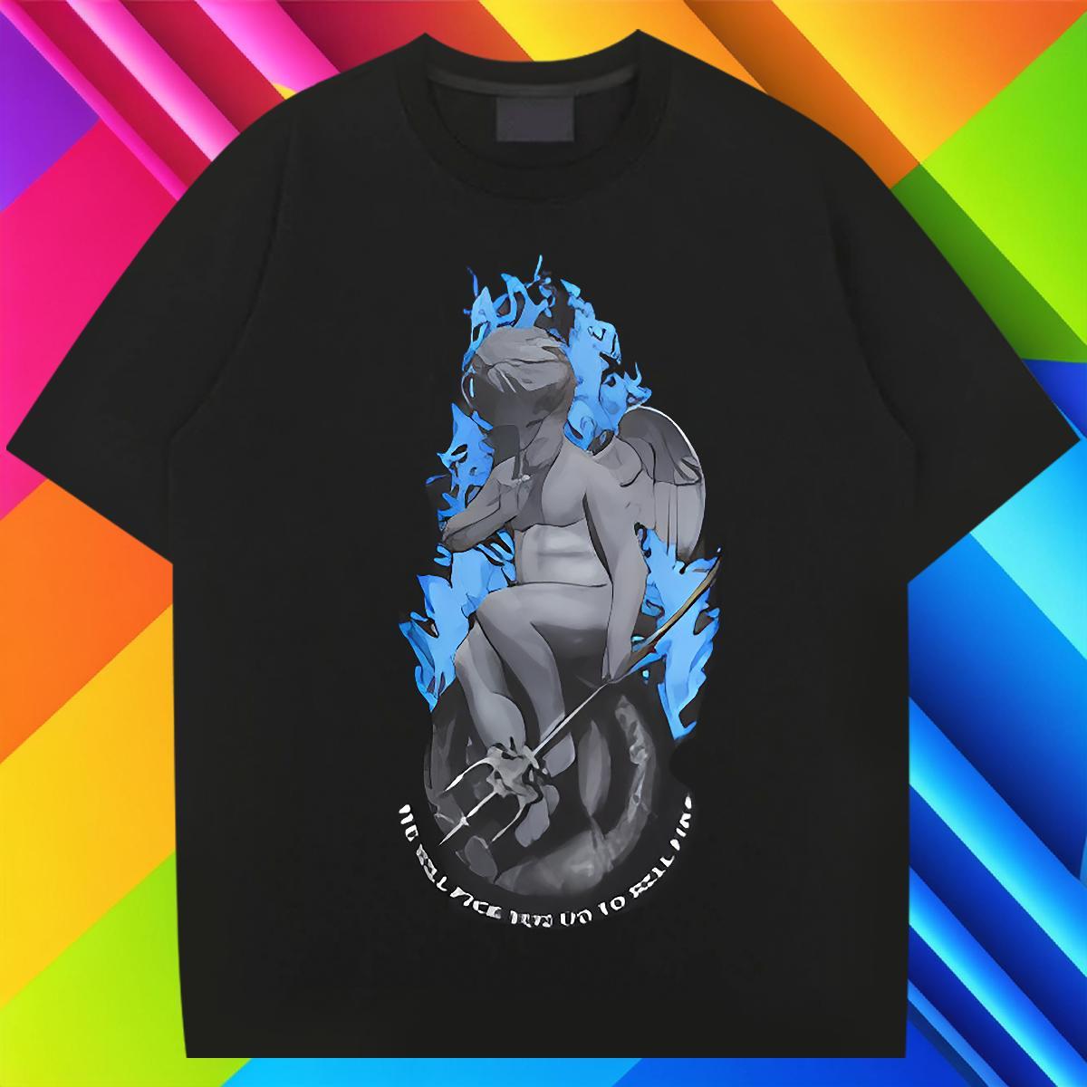 Popular T Shirt For Man 230g Cotton person Casual Beach Custom Print Plus Size Breathable Mens Tshirts Classic Casual Tops Shirt