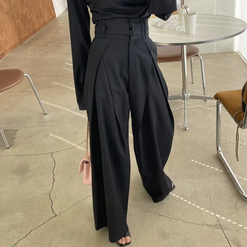 QWEEK Y2k Vintage Suit Pants Woman Spliced Korean Fashion Harajuku Oversize Baggy Spring Youthful jogger Trousers Aesthetic 240821