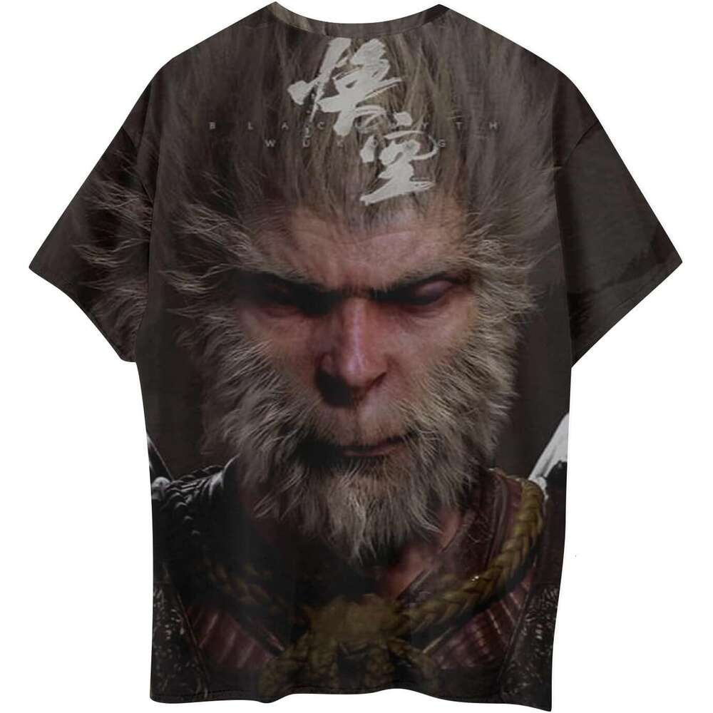 2025S Fashion Designer Mens Shirt Black Myth Wukong T Shirt Sleeve Round Neck Printed T Shirts Unisex Shirts Graphic Tee Casual Tops Summer Clothes Sh