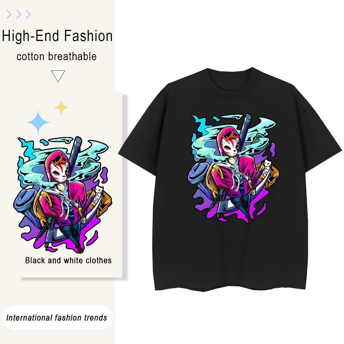 Popular Womens Tshirts 230g Cotton cartoon Home Outdoor Womens T Shirts Comfortable Custom Print Plus Size Top Tees