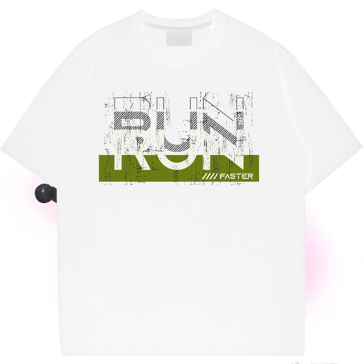 5A Women Tees 100% Cotton 230g run Casual Sport T-Shirts for Women Crew Neck DIY Printed Clothes Shirt