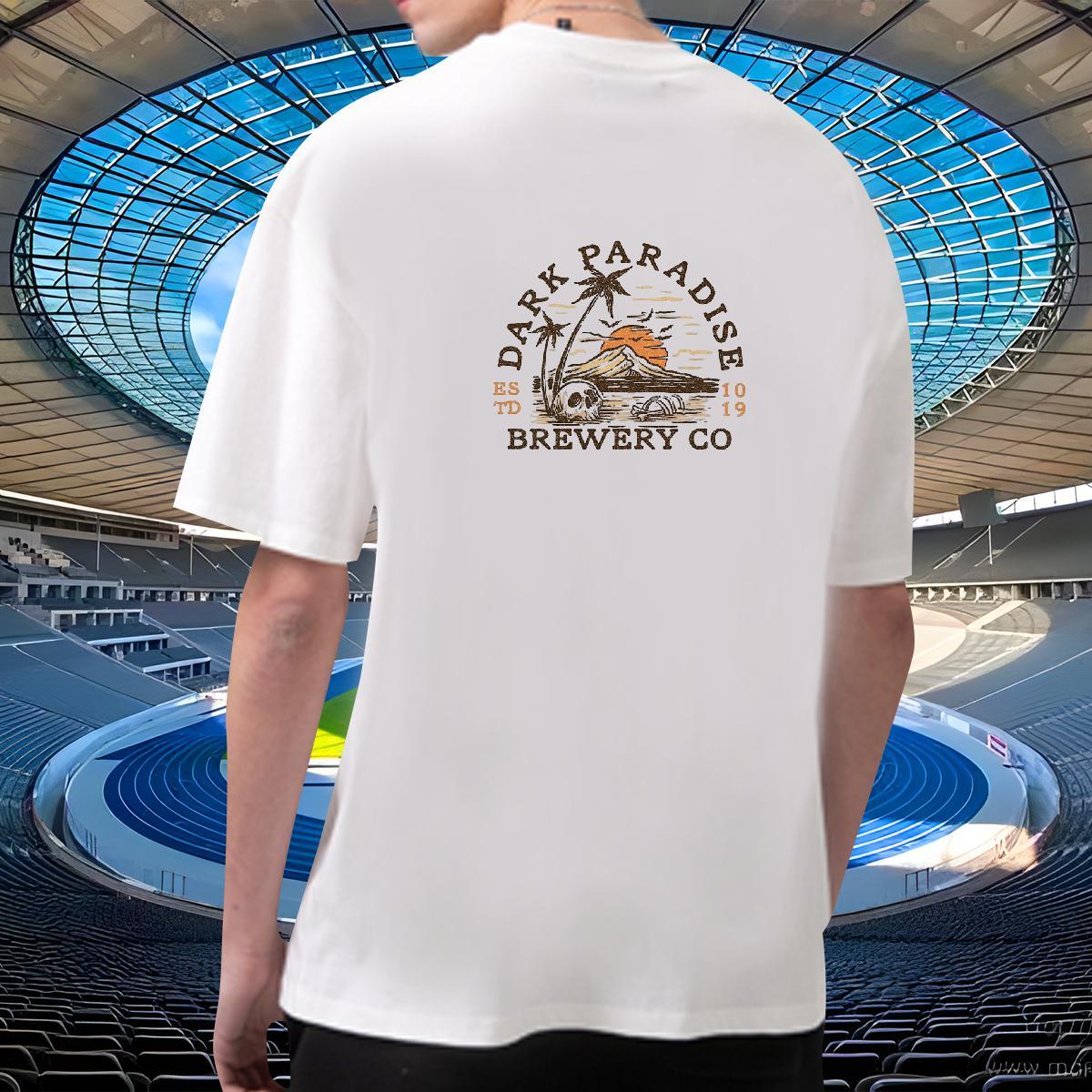 Comfortable Mens T Shirts 230g Pure Cotton mountains Sports Casual Custom Print Plus Size Crew Neck Breathable Men Clothes T-Shirt DIY Tee Shirt