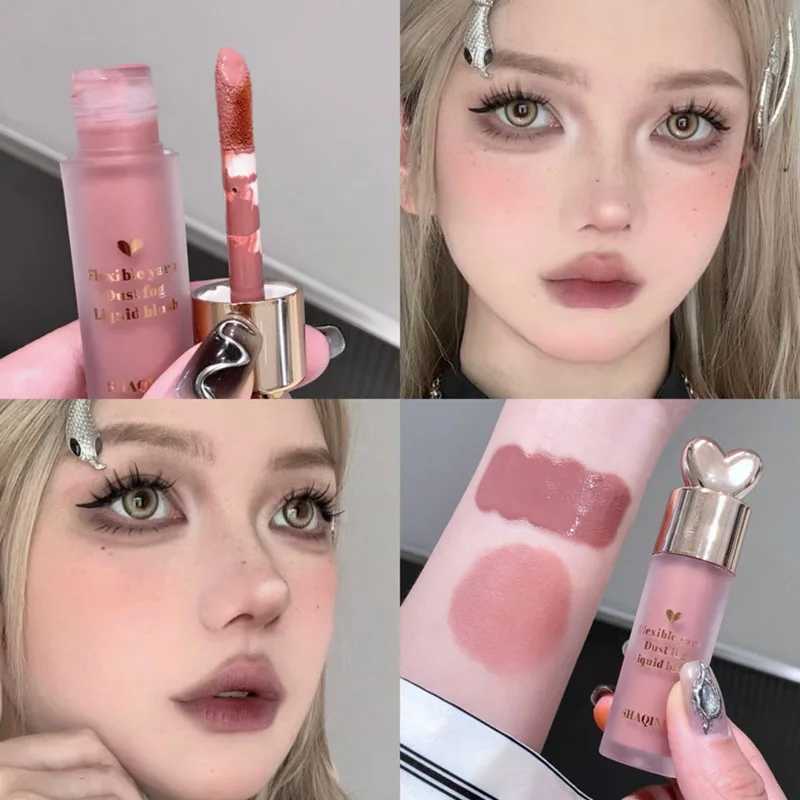 Cute Monochrome Soft Mist Liquid Ber Stick Natural Cheek Dyed B Milk Strawberry Face Rubor Rouge Korean Makeup CosmeticsXJ241225