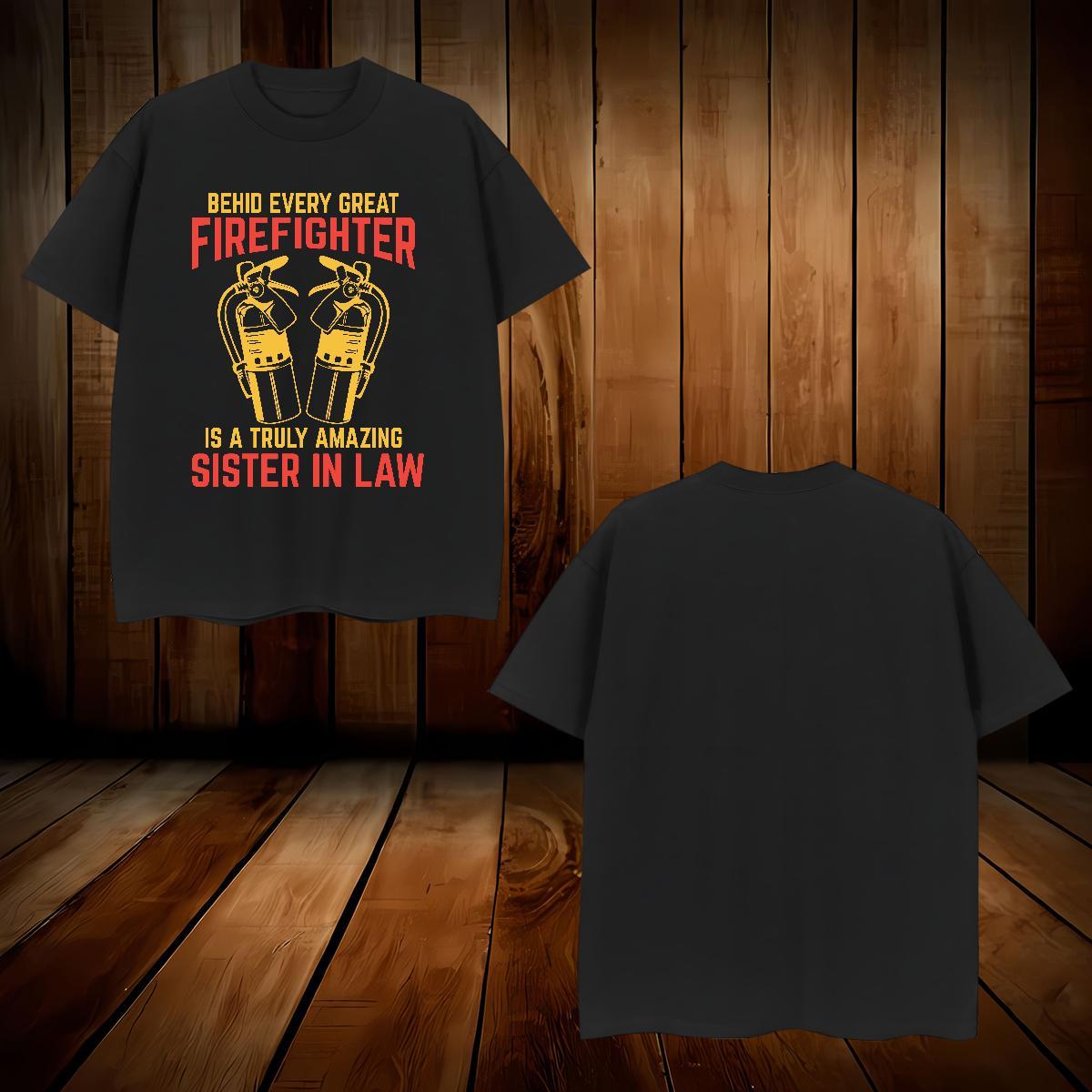 Wholesale firefighter T Shirt For Man Daily Outfit Men Clothes T-Shirt 230g 100% Cotton Fashion O Neck Short Sleeves Customized Tee Shirt