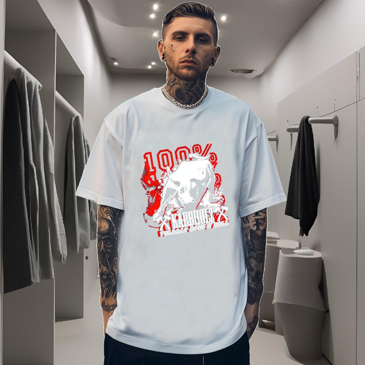 Factory Direct Men Tees 100% Cotton 230g Outdoor blood Crew Neck Breathable Mens T Shirts High Quality Customized Print Tee Shirt