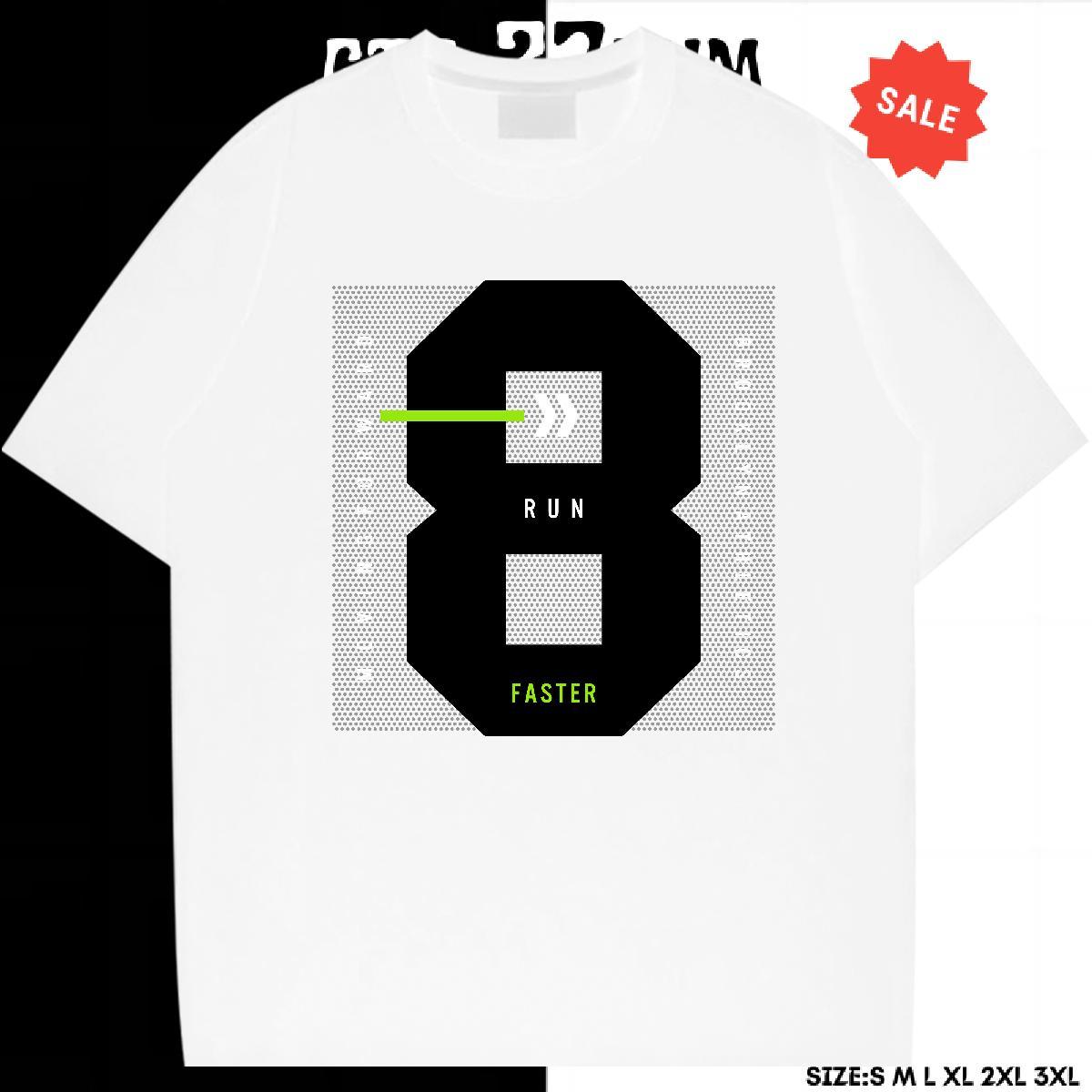 Cool Men Tshirts Summer Casual 230g Pure Cotton Cartoon Print Round Neck Short Sleeve letter T-Shirts for Men DIY Polos