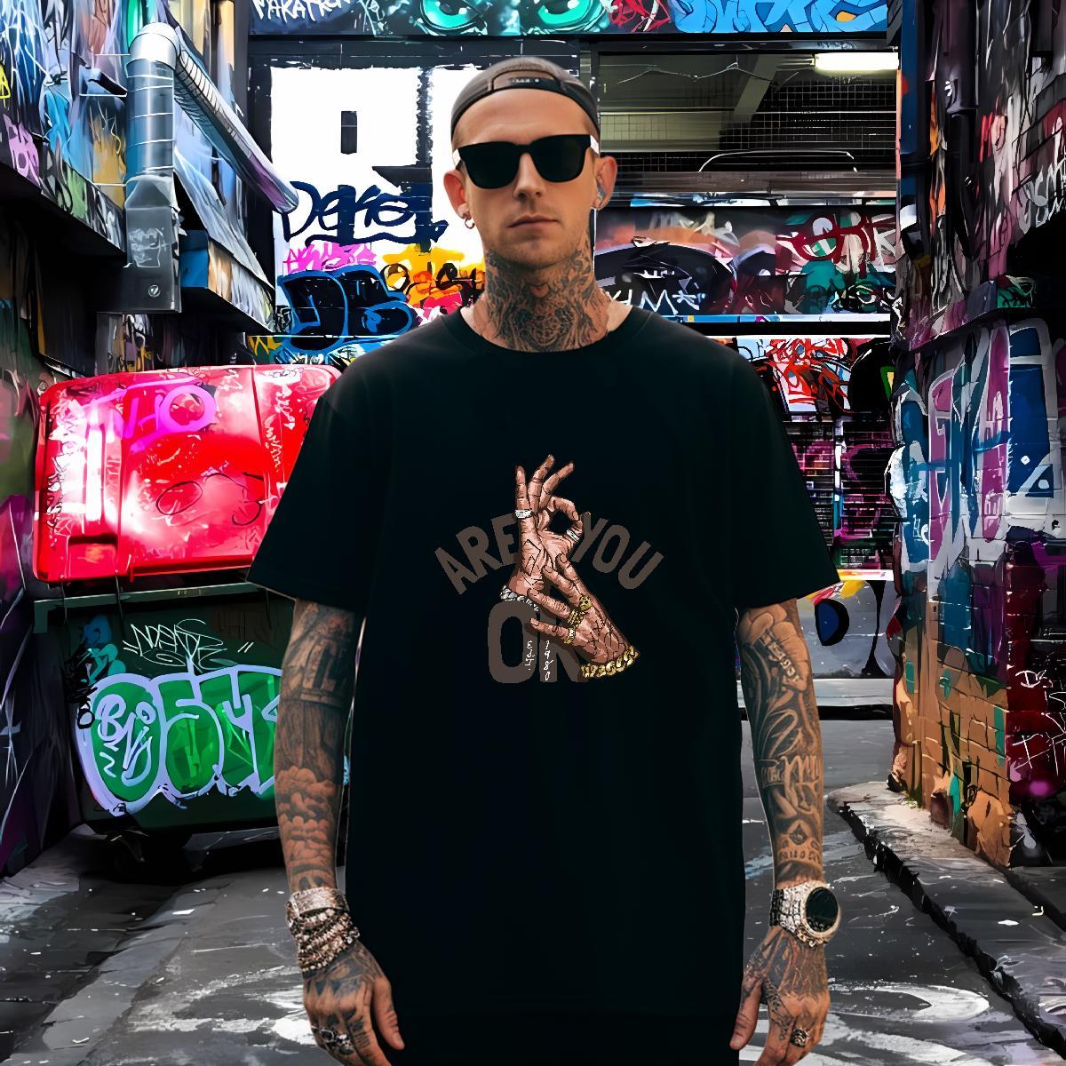 Designer hand- Men T Shirts Daily Wear Tshirts 100% Cotton 230g Brand Breathable Short Sleeve Skull Clothings