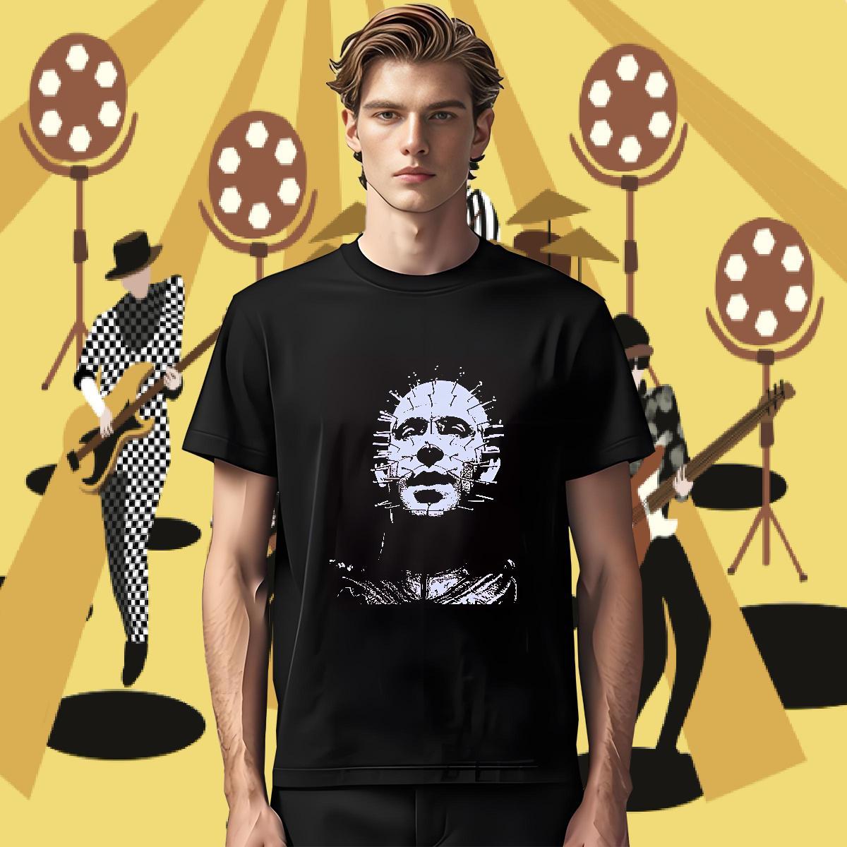 Classic Casual skull Tshirt for Man Woman 100% Cotton 230g T-Shirts for Men Graphic Hip Hop Crew Neck Breathable Unisex Tops Tees