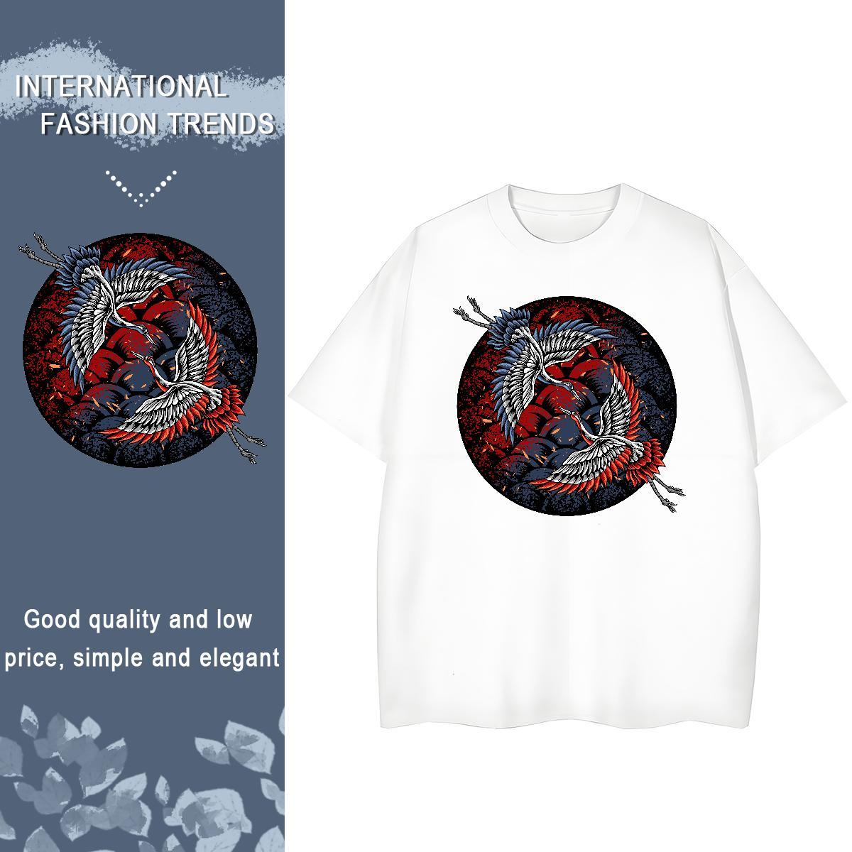 Custom T Shirt For Woman Crew Neck 230g 100% Cotton Women Tees Skull eagle Home Outdoor Free Shipping Tops Tees