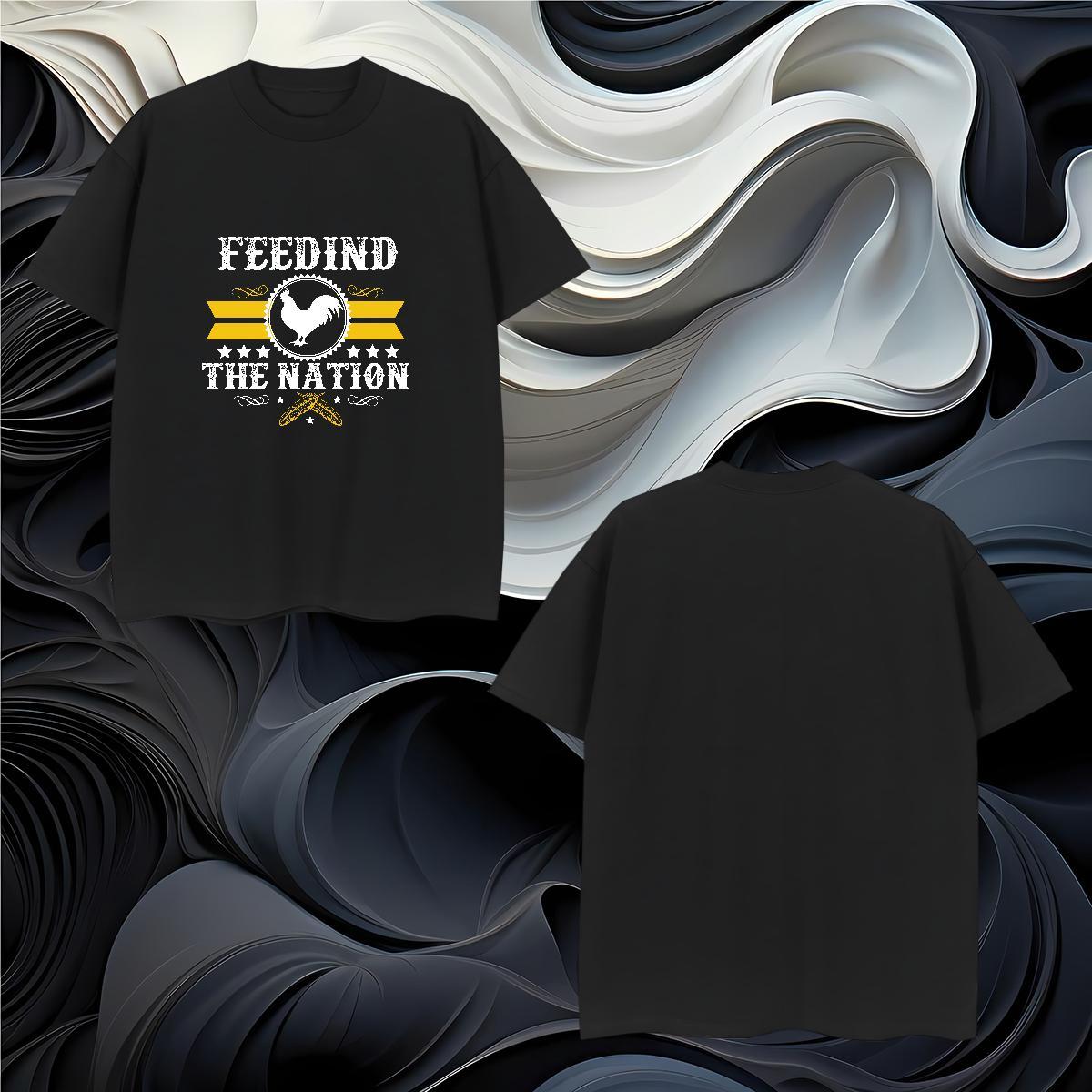 TOP Quality Freedom the nation Man T Shirts High Street Hip Hop Mens Tshirts 230g Cotton Customized Breathable Crew Neck Custom Print Oversized Tees