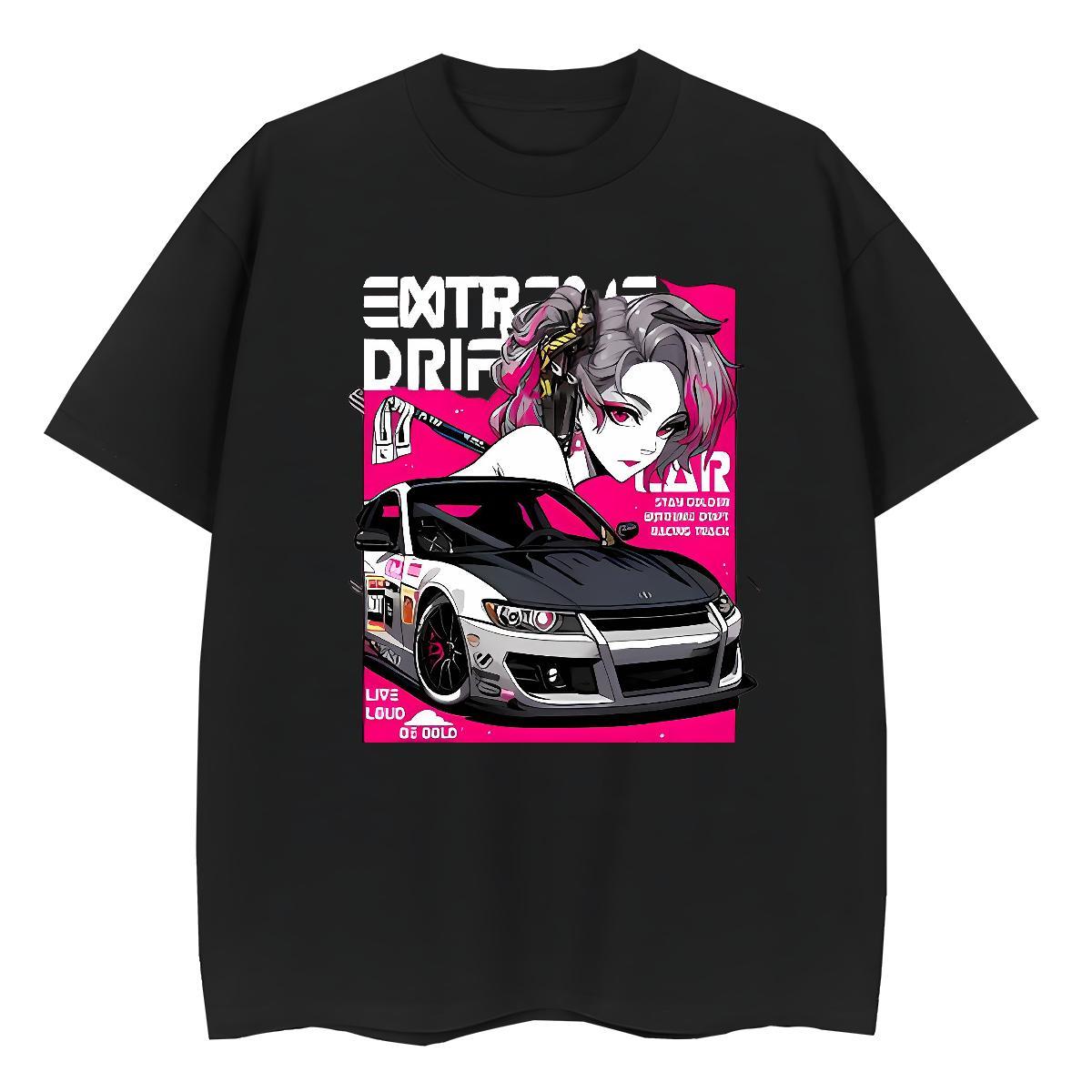 Custom T Shirt For Woman 230g Pure Cotton Breathable Crew Neck Sports Street Wear car Woman Tshirt Loose fit Customized Print Tops Tees