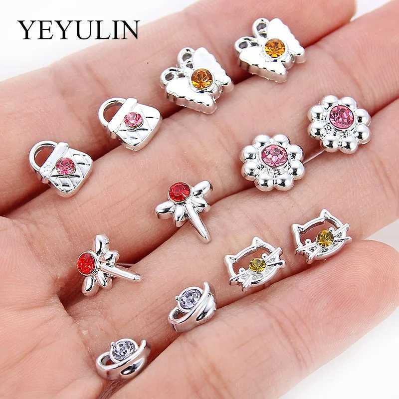 36 pairs/18 pairs of earrings mixed style rhinestone sunflower Geely plastic stud earring set X241106