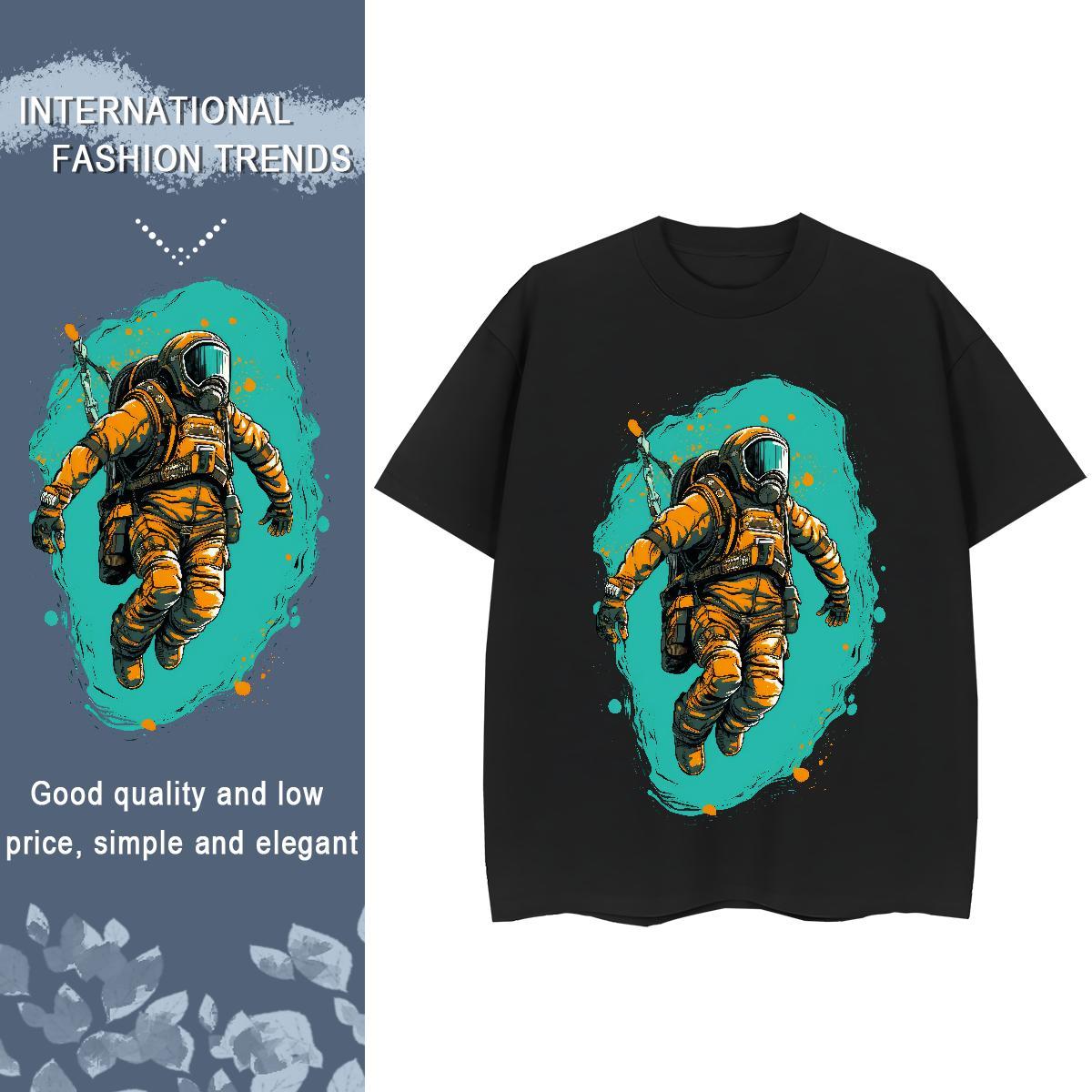 Free Shipping Tshirt for Man Woman 100% Cotton 230g person Street Casual Womens T Shirts Breathable Short Sleeve Cartoon Print Tops