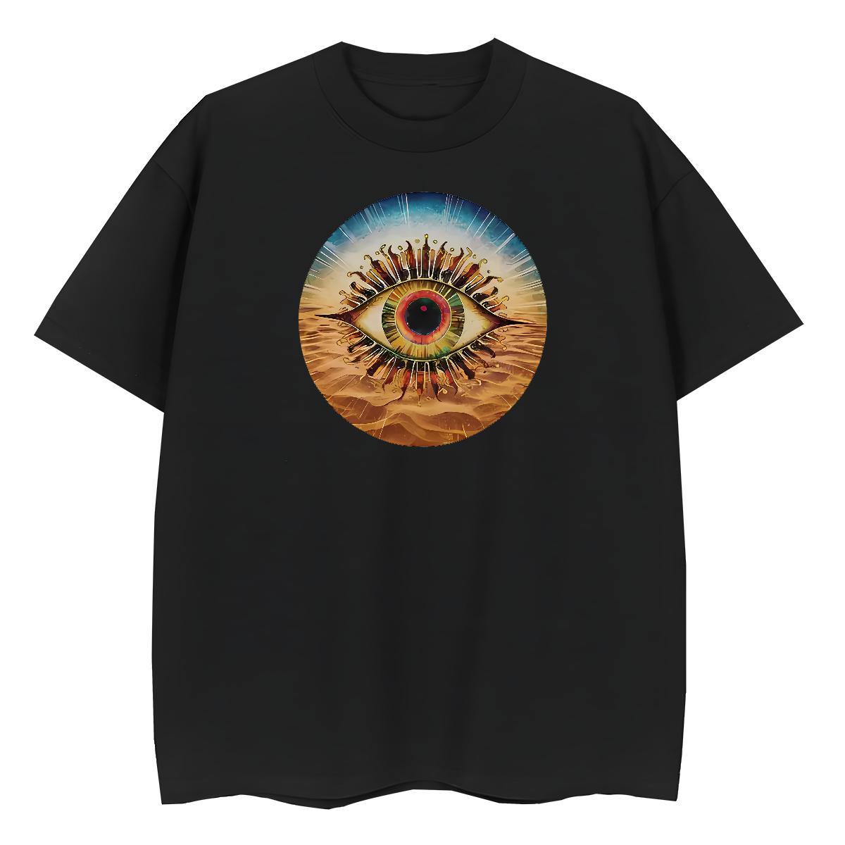Casual New Womens T Shirts 230g Cotton Comfortable Casual Sport eyes Lady T shirt Popular Plus Size Cartoon Tops Shirt