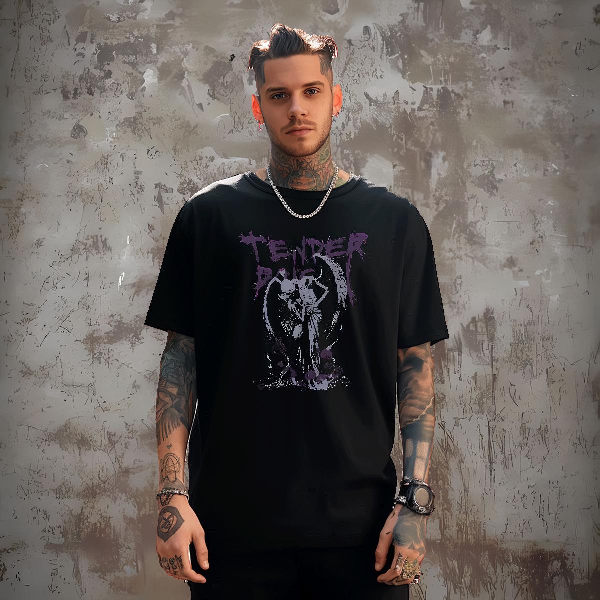 2024 DIY Sports Casual Tshirt for Man Woman skull Breathable Crew Neck 230g Cotton Mens T Shirts Soft DIY Logo Oversized Wear