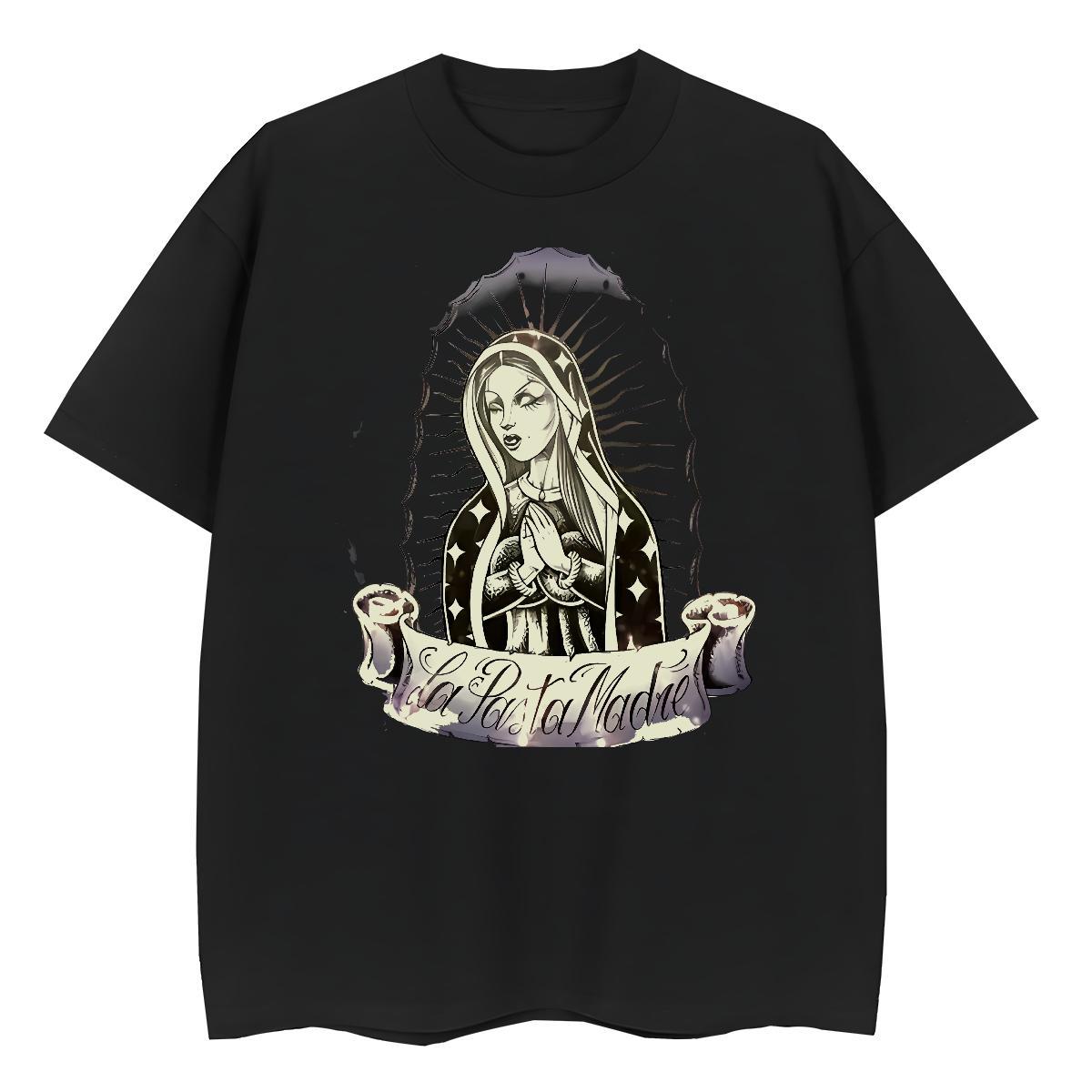 5A Womens Tshirts 230g Cotton nun Hip Hop T Shirt For Woman Comfortable Black White Clothes Shirt