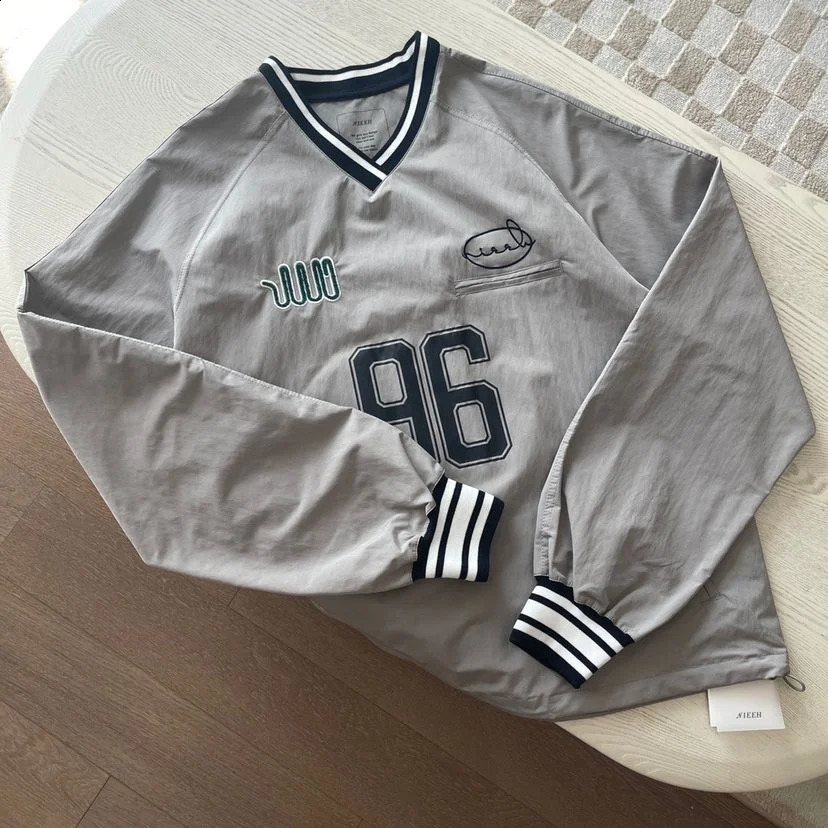 Womens Y2k Sweatshirt Autumn Fashion Trend Hip Hop Vneck Long Sleeve Casual Loose Jacket 240821