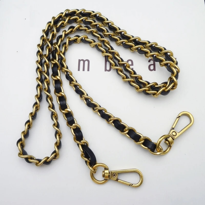 10mm Width Bag Chain Leather Chains Compostite Chain Bags Flap Shoulder Metal Bag Chain Bag Replacement Parts Diy Accessories 240821
