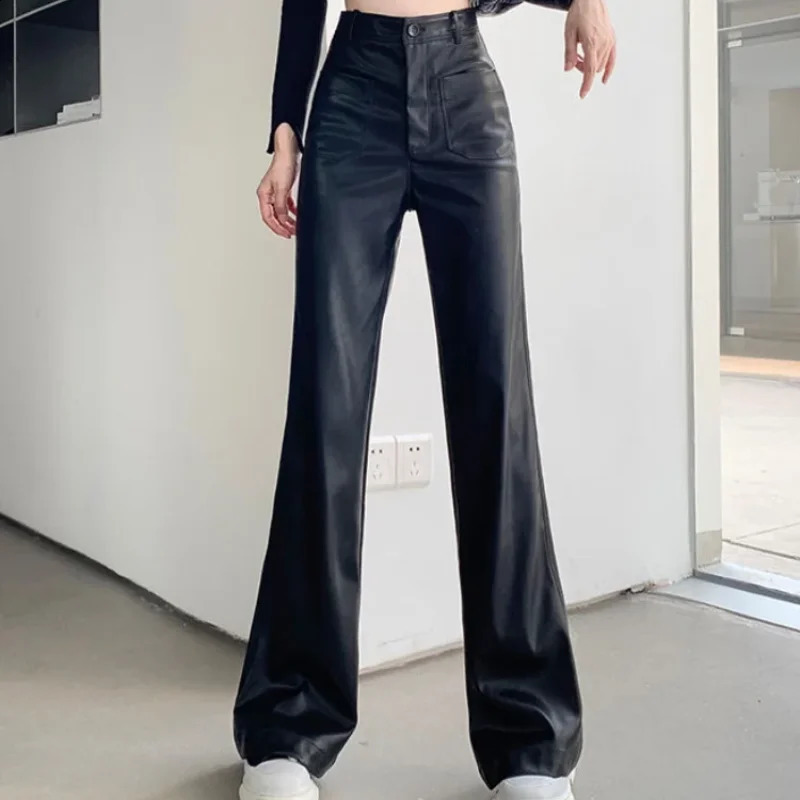 Spring Autumn High Waist Pants for Women Wide Leg Woman Trousers Y2k Streetwear Xxl Comfortable Stretch Casual One Size Slacks G 240821