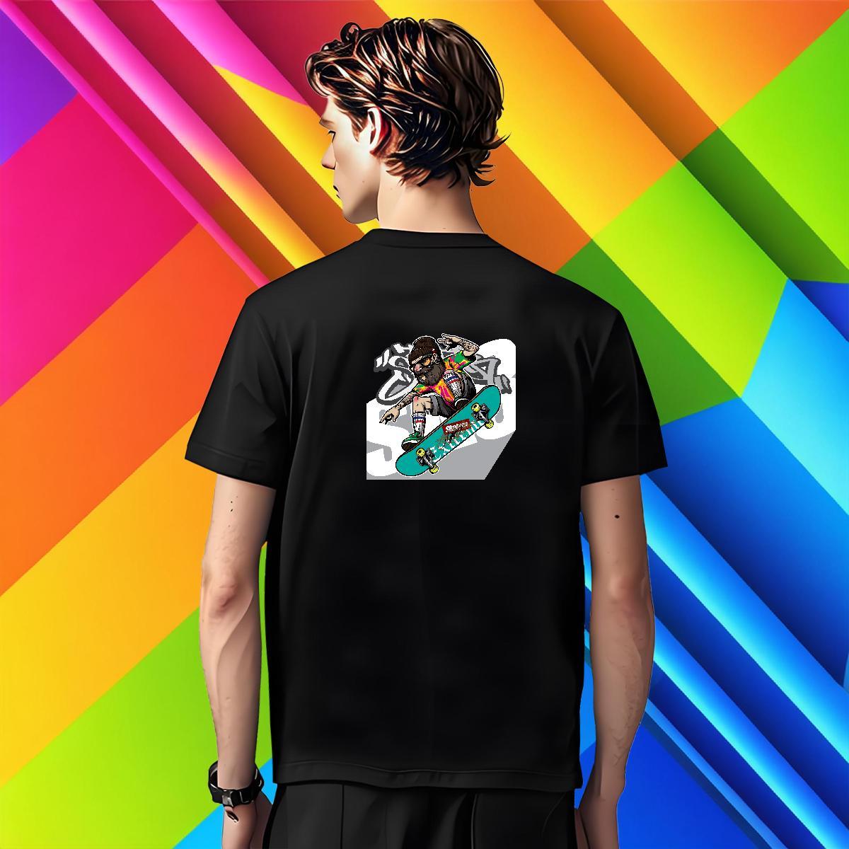 High Quality Men Clothes T-Shirt Home Outdoor 230g Cotton Custom Anime Short Sleeve Soft character Man T Shirts Brand Tshirts