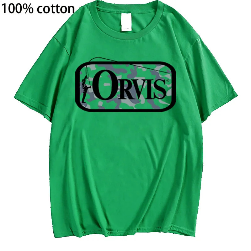 Fashion Orvis Tshirt Boys and Girls Clothing Fun Top Summer Youth y2k Fishing 240822