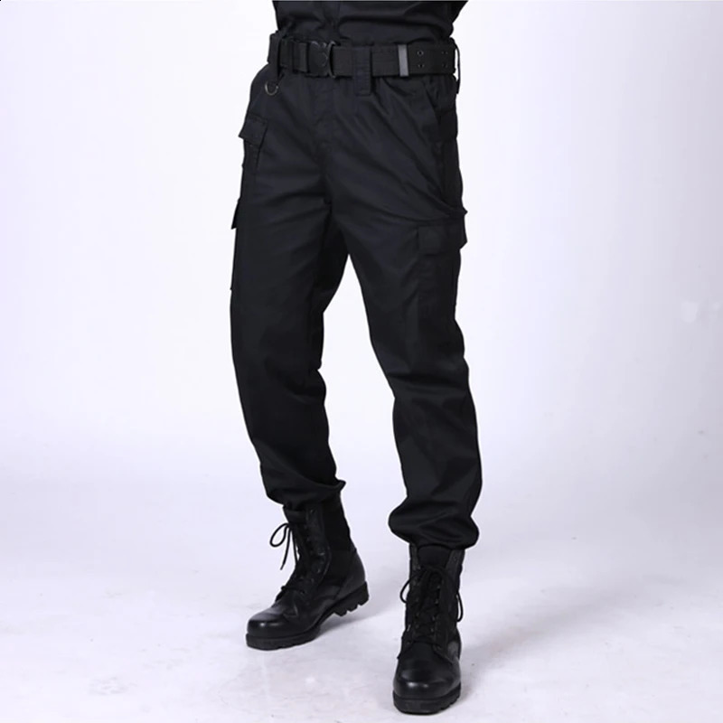 Mens waterproof cargo pants with elastic multi pocket military mens Trouser Dministrategic Pants Plus size tactical 240821
