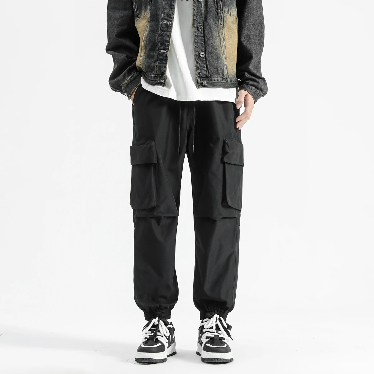 Mens Cargo Pants Summer Spring Work Wear In Large Size 5XL Casual Climbing Joggers Sweatpants Hombre Autumn Trousers 240822