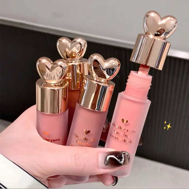 Cute Monochrome Soft Mist Liquid Ber Stick Natural Cheek Dyed B Milk Strawberry Face Rubor Rouge Korean Makeup CosmeticsXJ241225