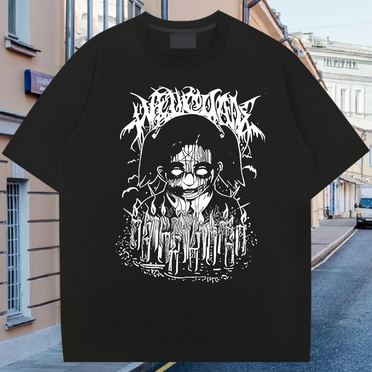 DIY Mens Tshirts 230g 100% Cotton Outdoor painting Breathable Crew Neck Man T Shirts Unisex Custom Cartoon Tees