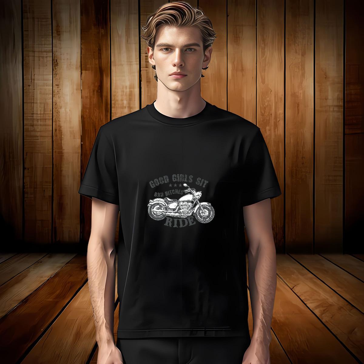 Brand motorbike T shirt Hip Hop Street Mens Tshirts 230g Pure Cotton Stylist O-Neck Short Sleeve Plus Size Custom Tops Tees