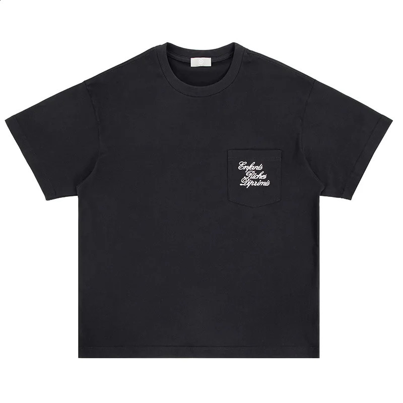 Embroidered shirt with chest pocket 240822