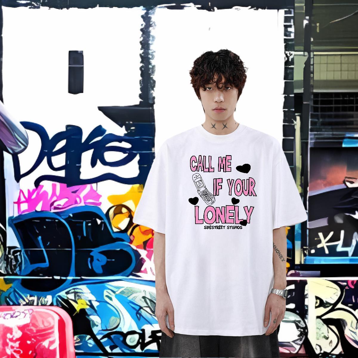 Fashion Design Home Outdoor Tshirts letter O-Neck Short Sleeve 230g Pure Cotton T Shirts Men Designer DIY Anime Tops
