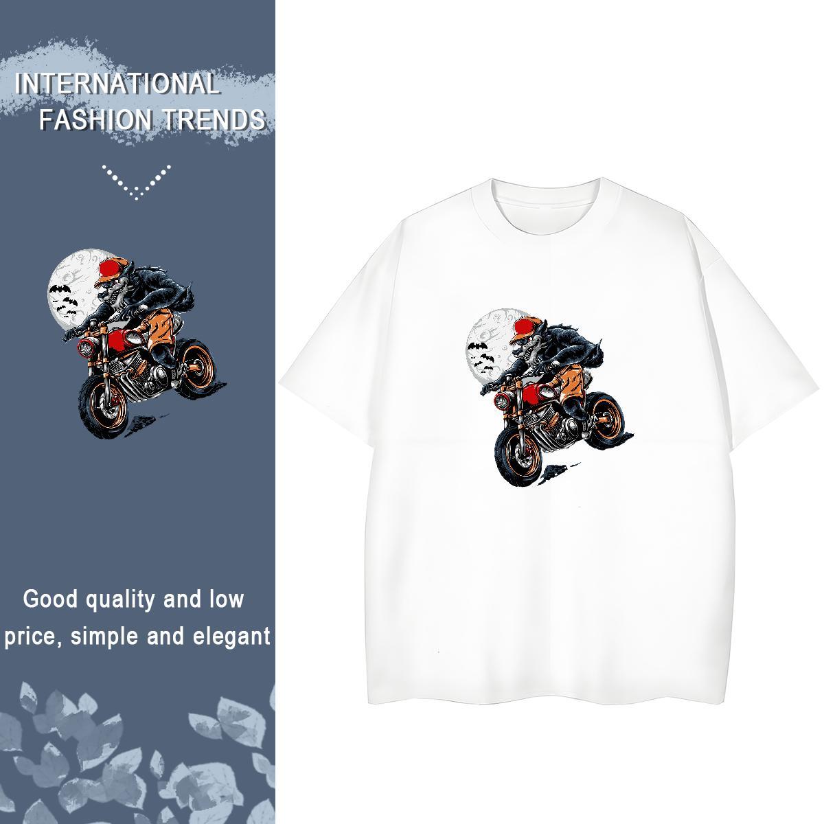 2024 Designer T-Shirts 100% Cotton 230g Short Sleeve O-Neck Street Wear skull Unisex Tshirts High quality Customized Print Clothes