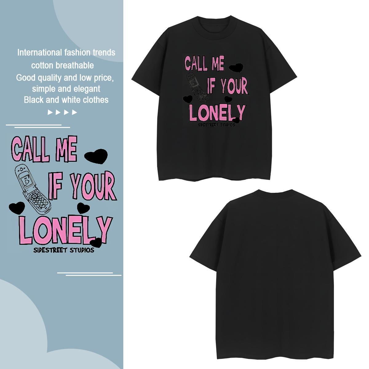 Popular love Men T Shirts Street Tshirts 230g 100% Cotton Casual New Breathable Custom Printing Wear