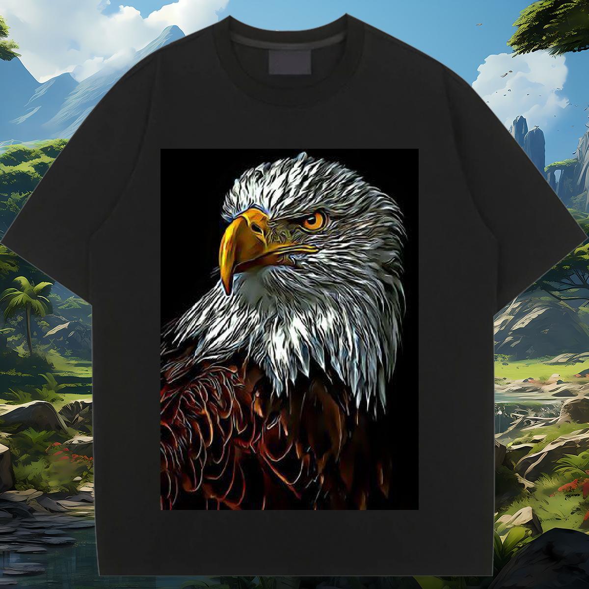 Brand T Shirt For Woman Breathable Crew Neck 100% Cotton 230g Woman Tshirt White Plus Size eagle Sports Casual Soft Tees Shirts