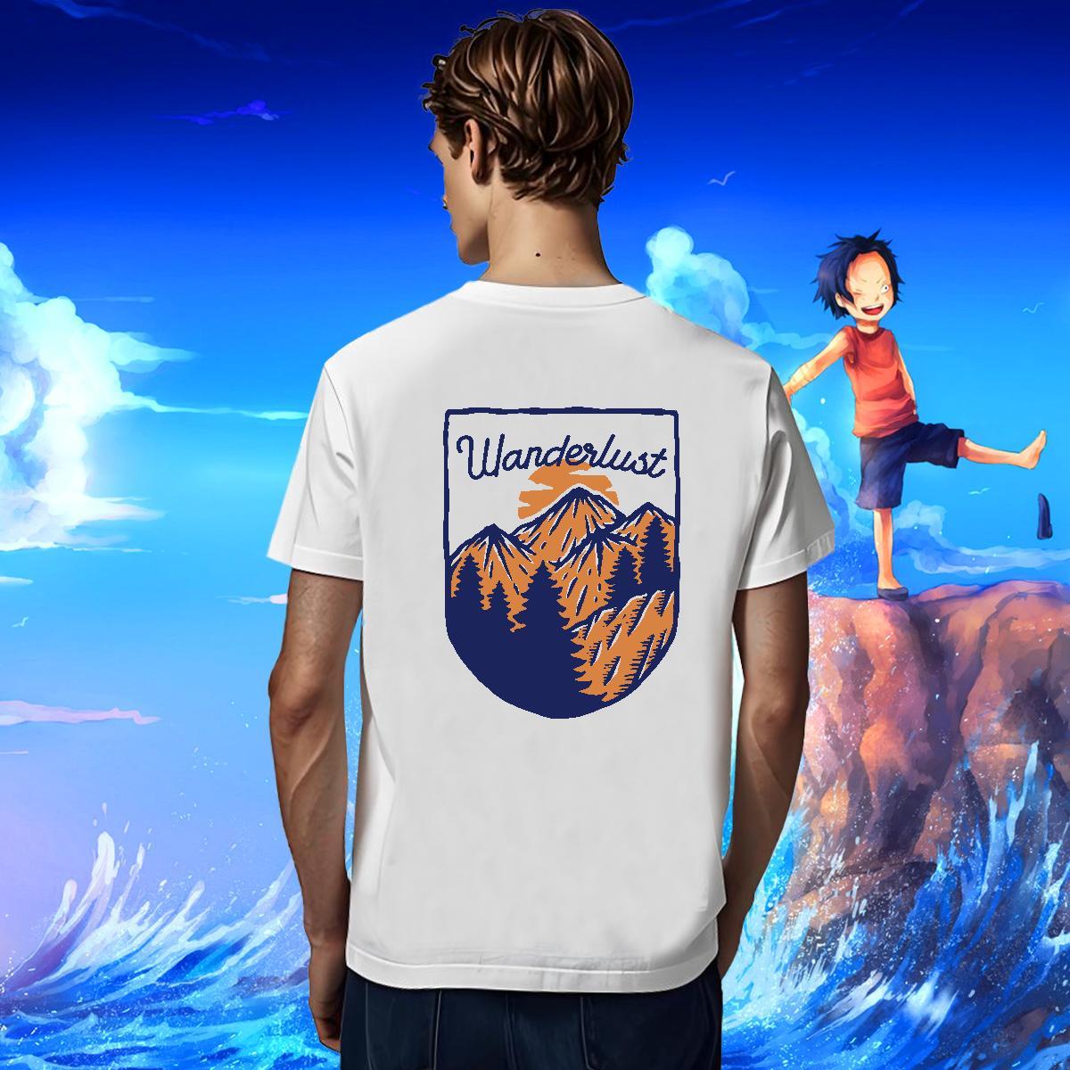 Cool Mens Tshirts Street Casual 230g 100% Cotton Oversized Pure Cotton mountains T Shirts Men Fashion Designer Tops Tees