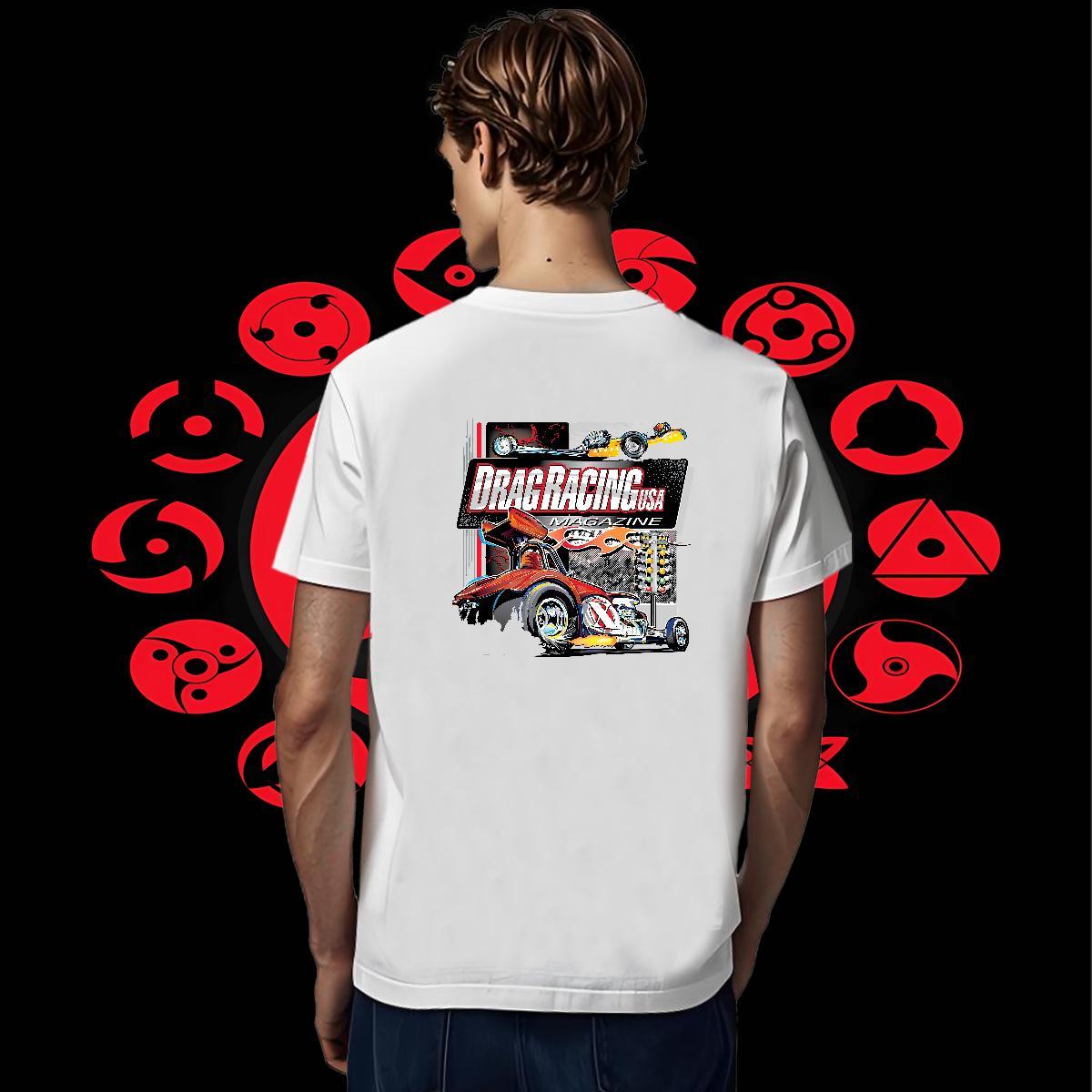 Unisex Men Tops Tees Casual Daily Wear 100% Cotton 230g Oversized 3XL 4XL Breathable Short Sleeve car T-Shirts Brand Polos