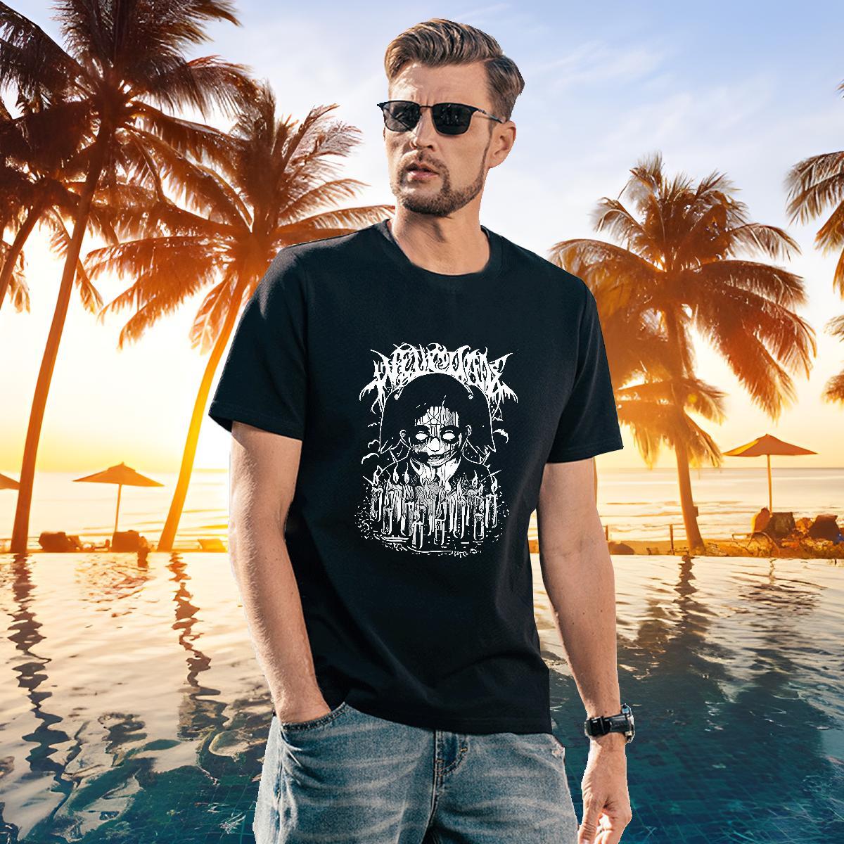 2024 Summer Men Tees 230g Pure Cotton Hip Hop painting Breathable T Shirt For Man Loose Custom Print Oversized Clothings