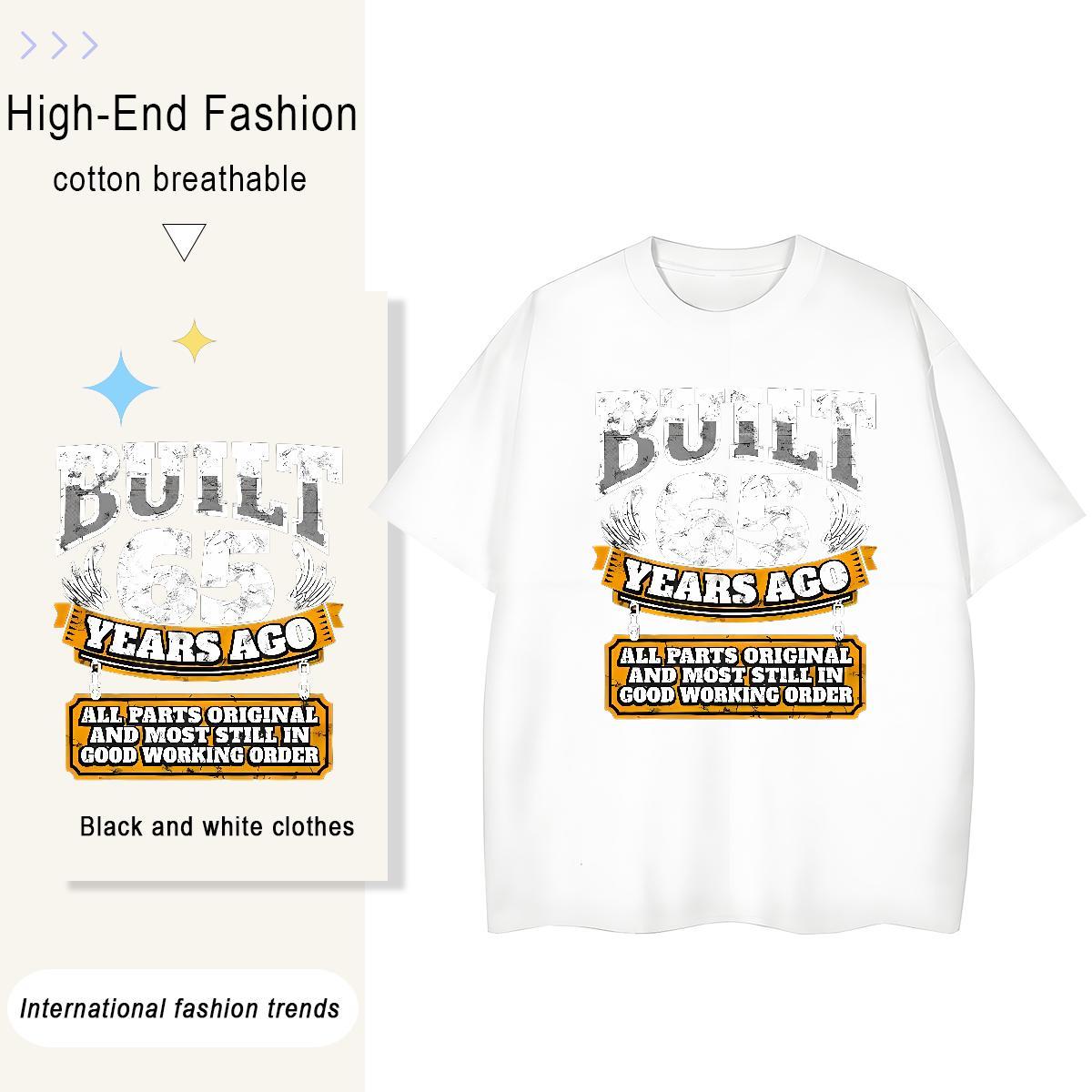 Loose Fit Tshirts Street Wear 230g Cotton Graphic Breathable Short Sleeve letter Men T Shirts Custom Tees