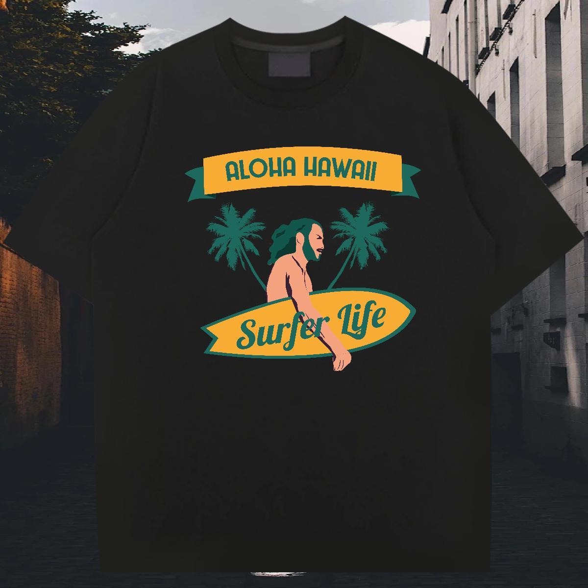 Comfortable Couples T Shirts Street Wear 230g Cotton Custom Printed Crew Neck skateboarding T shirt Free Shipping Tees